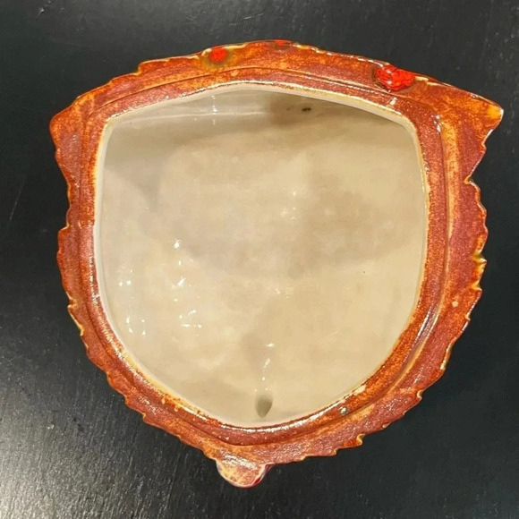 Vintage 80s Hand Painted Ceramic Turkey Covered Thanksgiving Dish - Picture 5 of 11